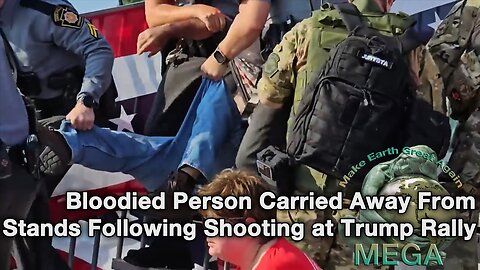 Bloodied Person Carried Away From Stands Following Shooting at Trump Rally [Closed Captions]