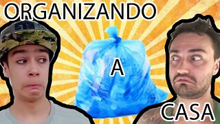 Organizando a sala para gravações