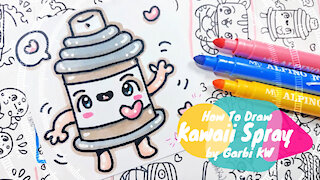 how to Draw Kawaii Spray - Handmade drawings by Garbi KW