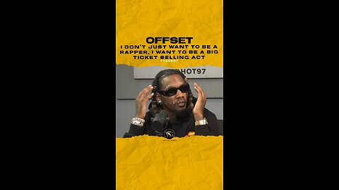 @offsetyrn I don’t just want to be a rapper, I want to be a big ticket act