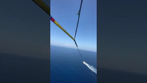 Crazy Height Parasailing at 45mph in Greek Island