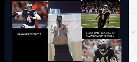 NO SAINTS VS DAL COWBOYS DA GOT DESENINGRATED BYE DEREK CARR N ALVIN KAMARA💪🏾🔵