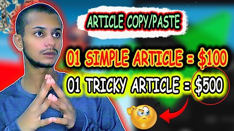 Earn Money by Copy/Paste Article | Earn from Article Writing | Work from Home | Shaikh Raqib