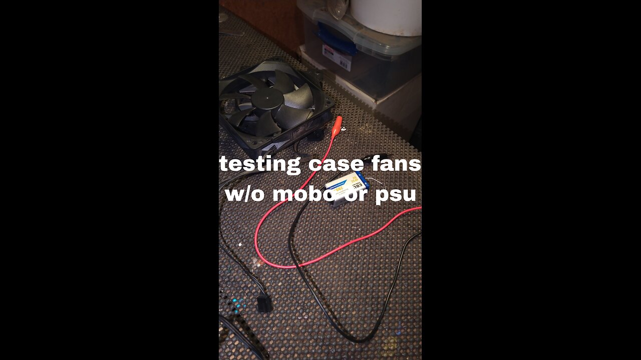 testing case fan w/o mobo or psu