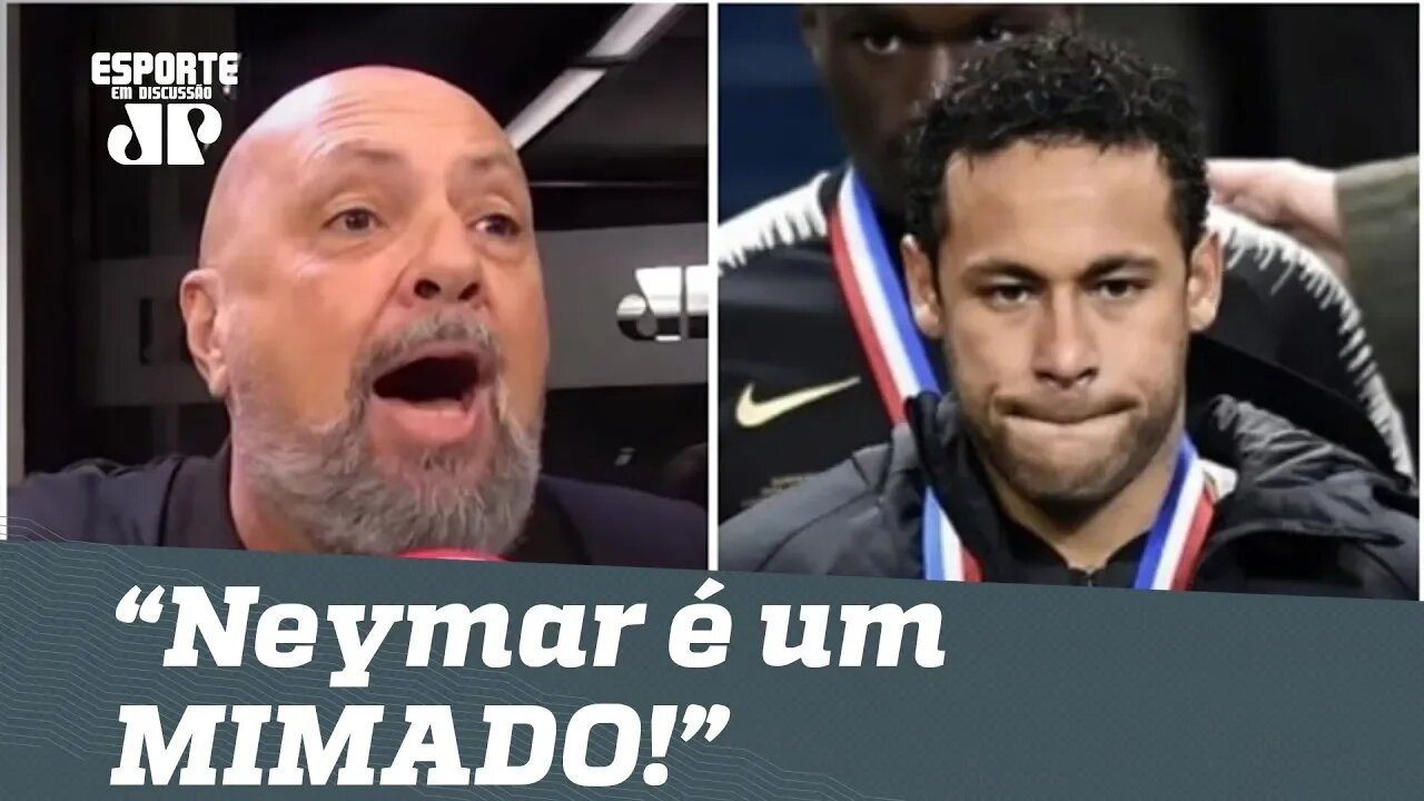 "É um MIMADO!" Narrador DÁ NO MEIO de Neymar após soco em torcedor!