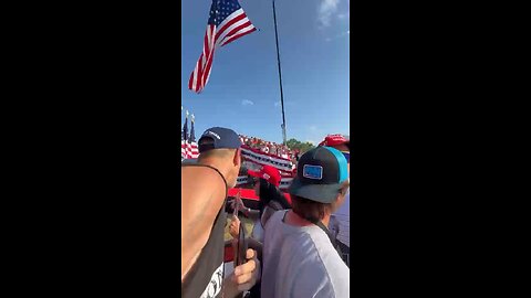 Mayhem after the Butler Trump Rally gunfire