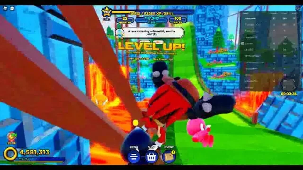 Roblox sonic speed simulator