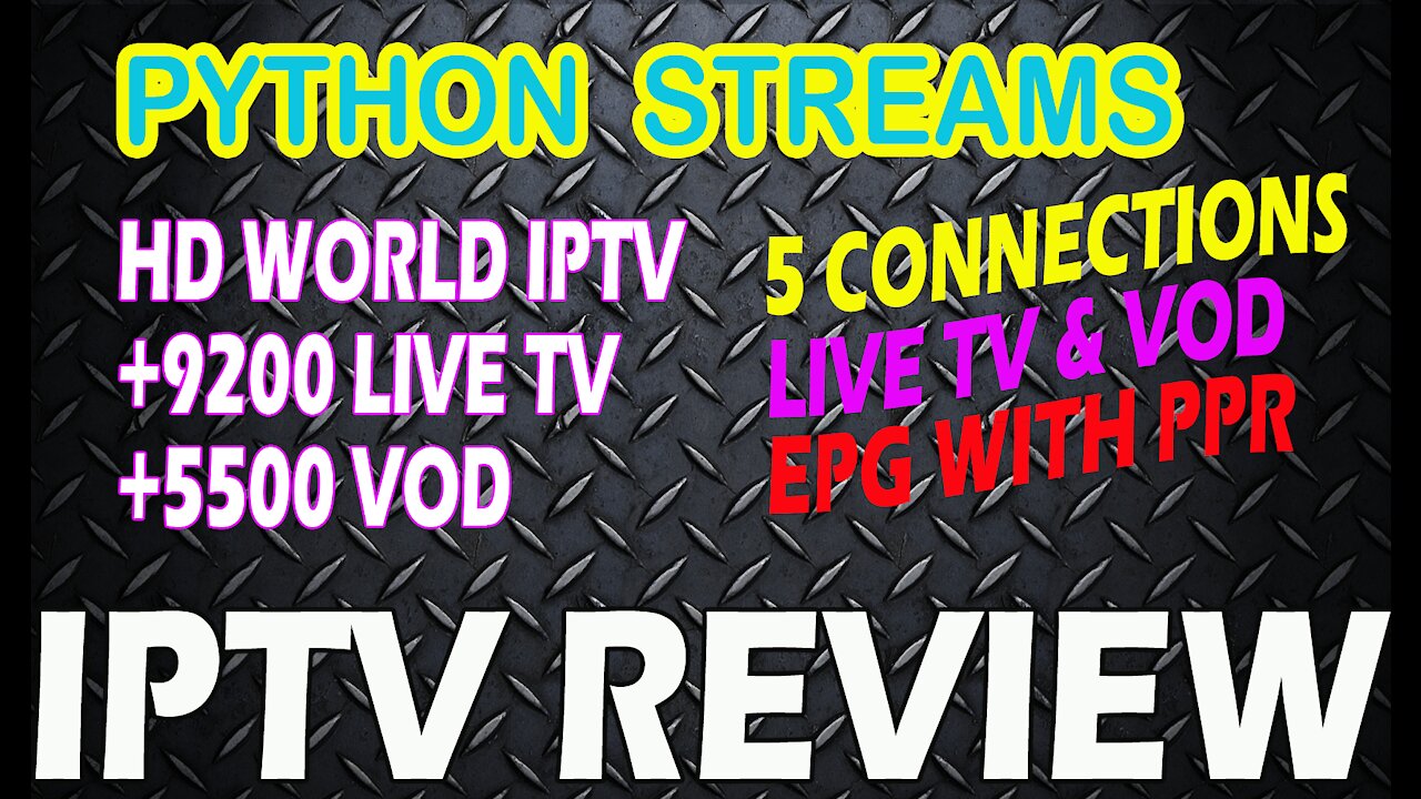 The Best IPTV Streaming Service for 2020 l PYTHON IPTV l With TIVIMATE SUPREAME TV GUIDE