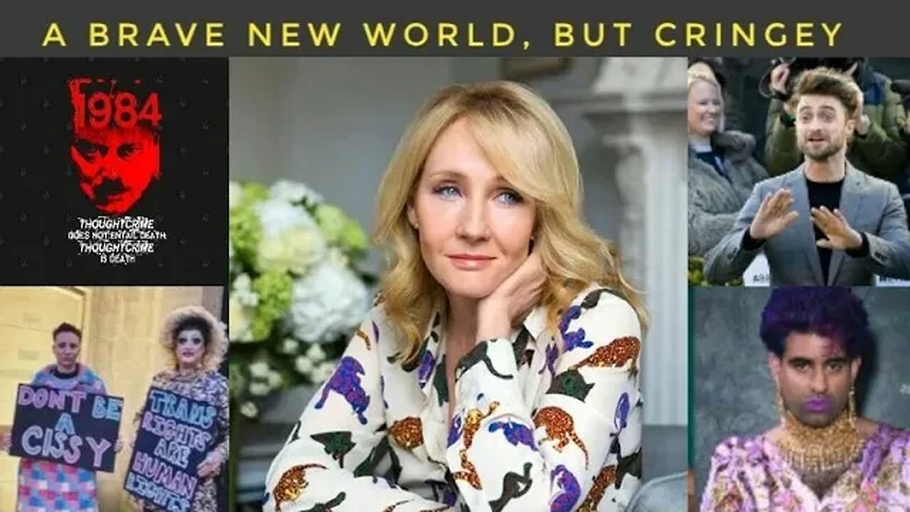Daniel Radcliffe forced to burn JK Rowling, the wrongthinker witch.