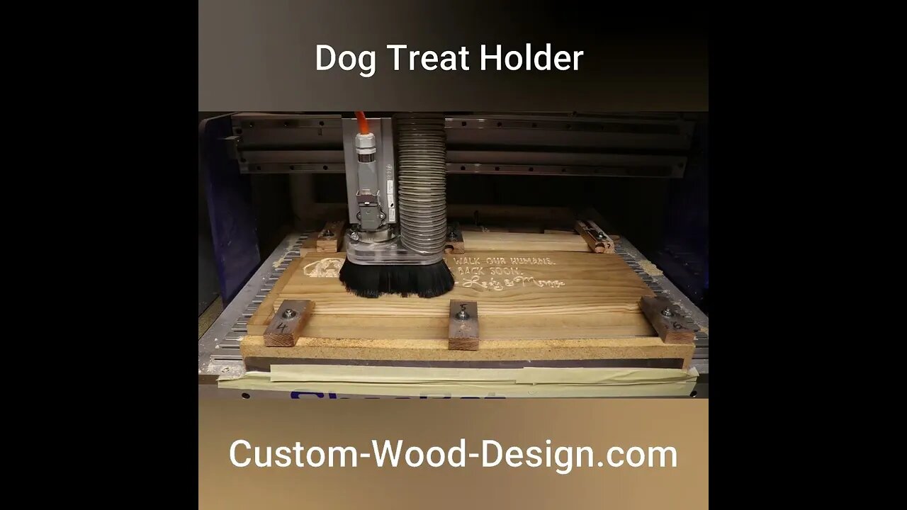 Dog Treat Holder #shorts #woodsign #signmaking #cnc #viral #fyp