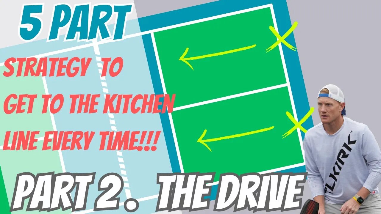 Master Pickleball Transition Game and Win More Immediately. Part 2/5 Use Your Drive the Right Way