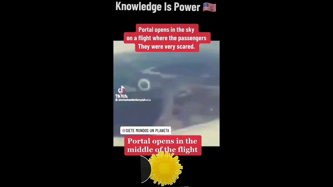 Portal opens in the sky on a flight where the passengers They were very scared.