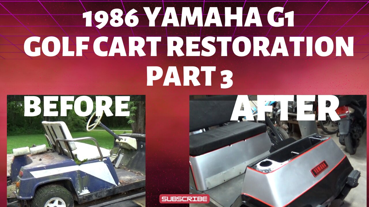 1986 yamaha G1 golf cart restoration, part 3