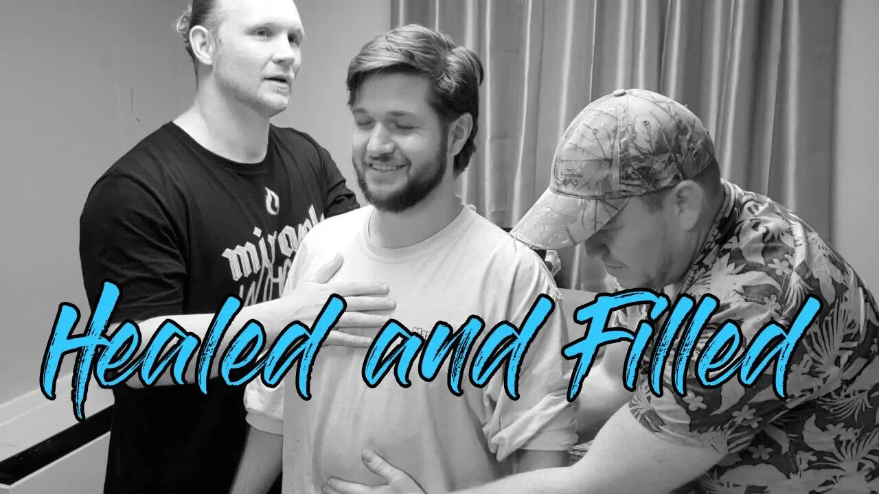 His back was healed and the Holy Spirit filled him!!!