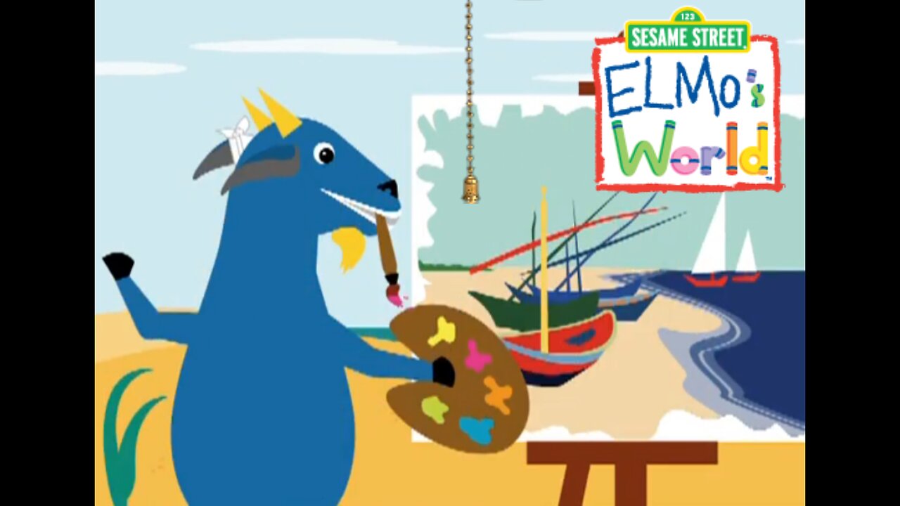 Elmo's World: Fishing Boats On The Beach.