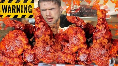 DEATHLY SPICY NASHVILLE HOT CHICKEN CHALLENGE | Charleston SC | Man Vs Food