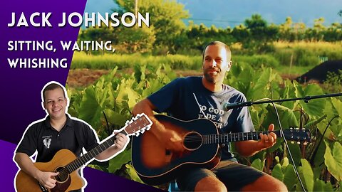 Como tocar SITTING, WAITING, WISHING (Jack Johnson) - Aula Completa + PDF