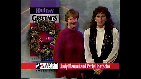 December 24, 1994 - Judy Manuel & Patty Hostetler WSBT Bumper
