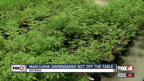 Estero tables Marijuana Dispensary Ban Proposal