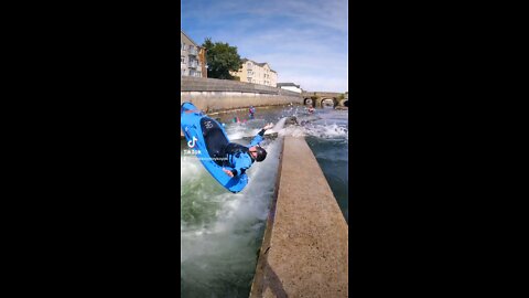 Front flip over wall