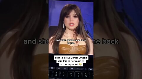 Jenna Ortega said this to her mom! #shorts