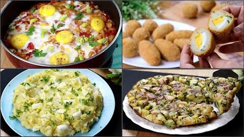 4 economic and delicious potato and egg recipes for breakfast or dinner. Goodbye to the confusion