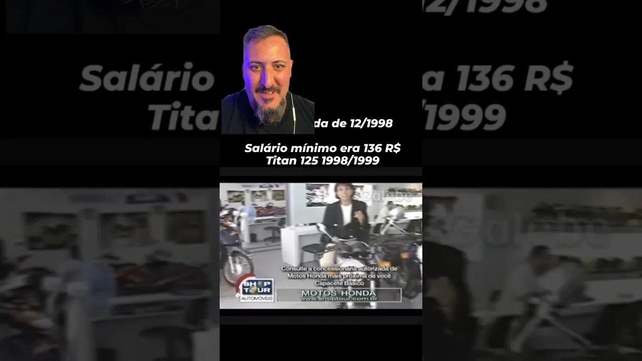 Quanto custava uma CG em 1998?