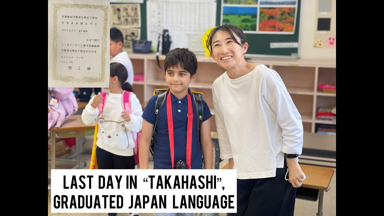 Last day in Takahashi school | Abubakar graduated Japanese language
