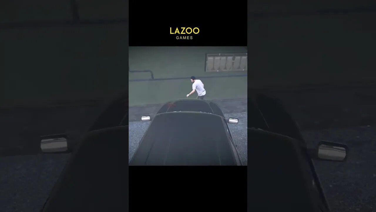 Black car drive in night | GTA V short | gta5 video #shorts #gta5 #lazoogames