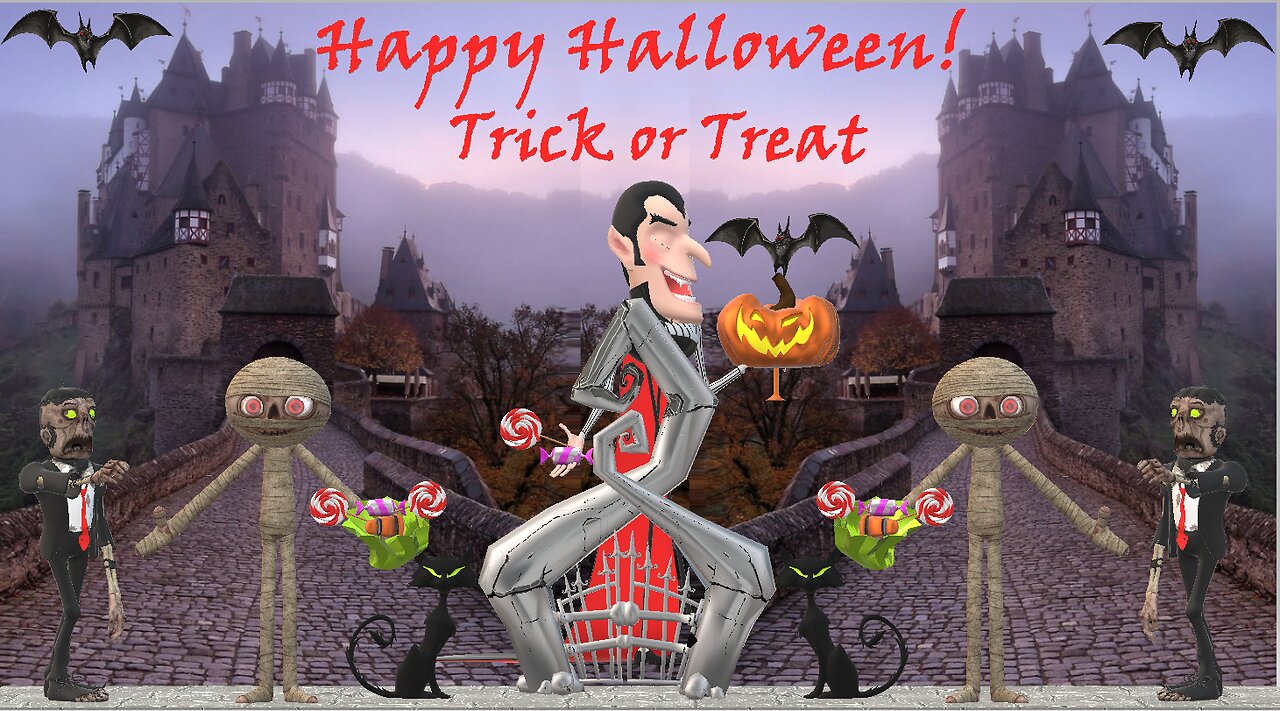 Monster Mash - Bobby Pickett - Happy Halloween - Halloween Party Video - Trick or Treat