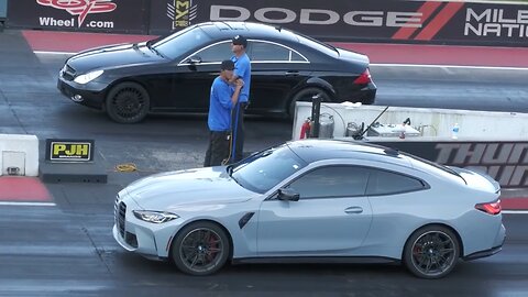 BMW M4 vs AMG Mercedes - Drag Racing
