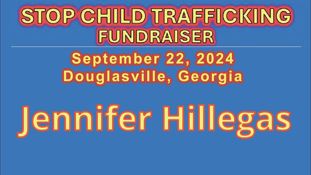 Jennifer Hiilegas Speaks At Stop Child Trafficking Fundraiser - Sept 22, 2024