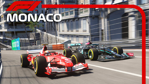 Mercedes AMGF1 W11 vs Ferrari F2004 with SLICK TYRES | Monaco GP | Assetto Corsa Reshade
