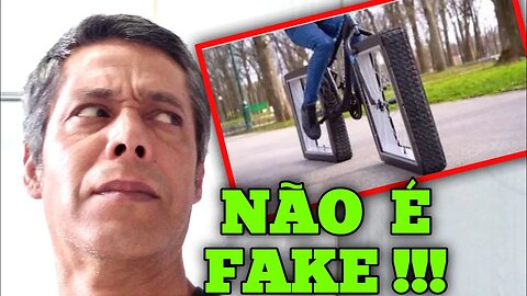 JÁ EXISTE BICILCLETA COM RODAS QUADRADAS ! #viralvideo #noticias @otiodoyoutube