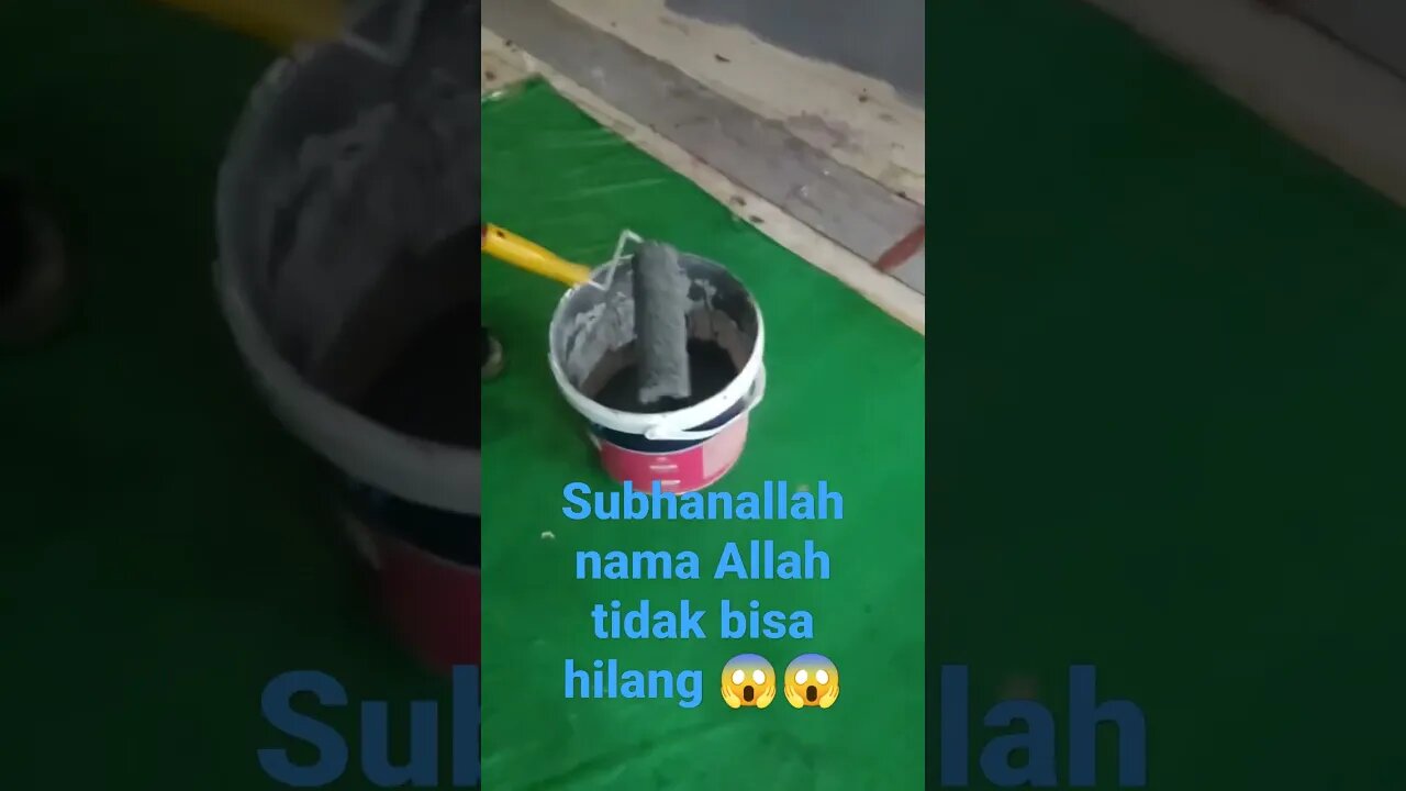 #allah #subhhanallah #mashallah nama Allah tidak bisa hilang meskipun di cat #tauhid