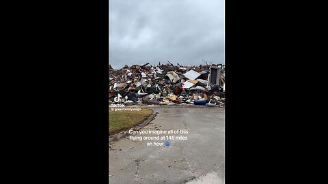 Debris from Hurricane Helene, St Pete Clearwater, about to be hit by Hurricane Milton