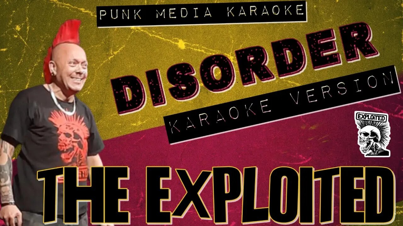 The Exploited - Disorder (Karaoke Version) Instrumental - PMK