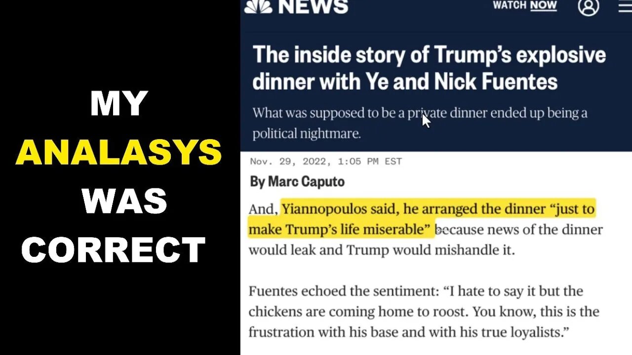 Milo Set Up The Kanye Trump Dinner To Make Trump Look Bad