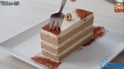 Coffee Sponge Cake With Cream Yammy. @indulovecooking