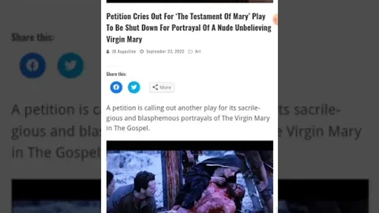 Attacking Christians, whoa, edgy.