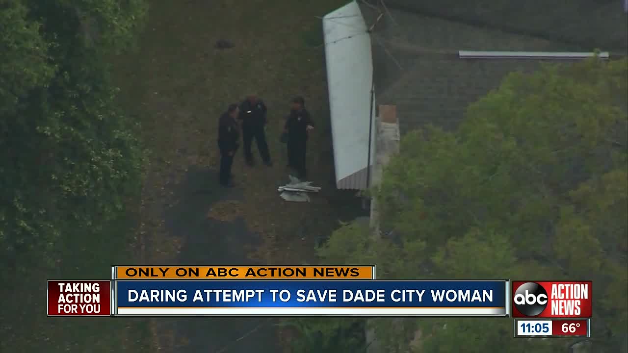 Officer who tried to save woman from Dade City house fire speaks out