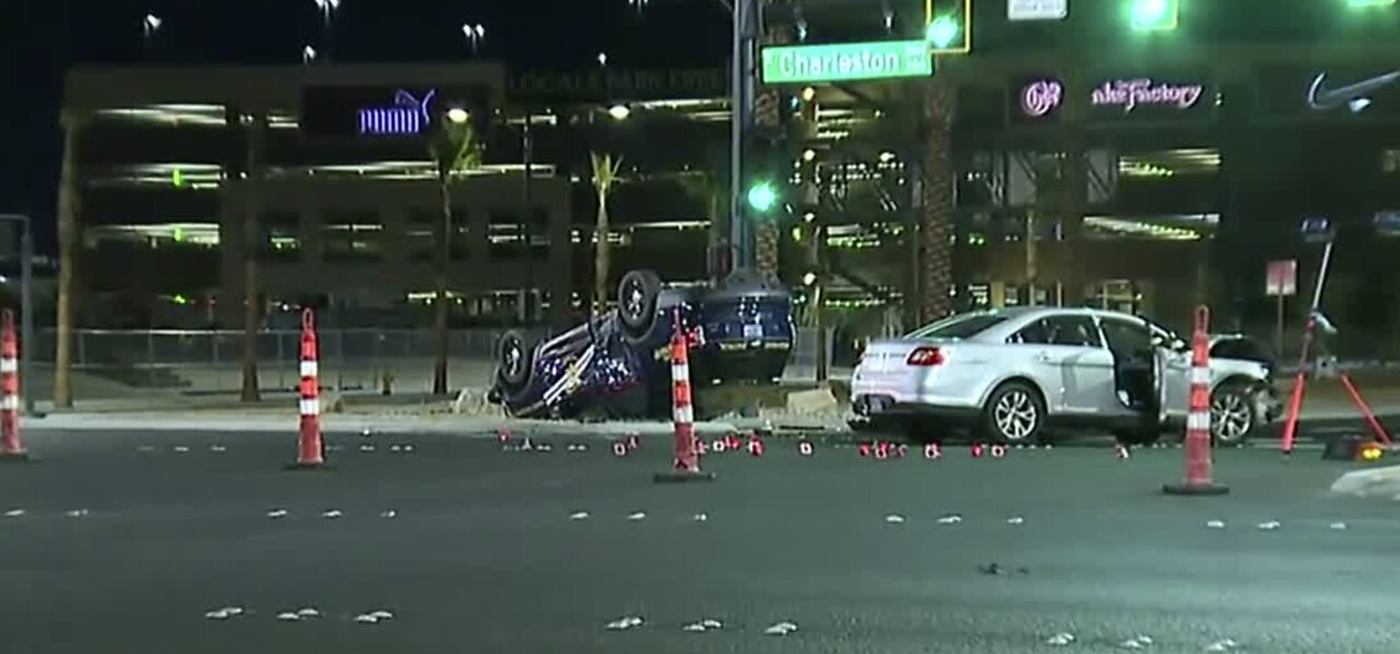 Nevada Highway Patrol officer in crash