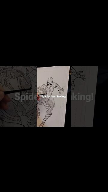 Spider-Man inking clip! #spiderman #illustration #drawings #artist #comicbooks #comicart