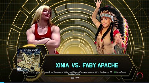 WWE 2k23 Xinia vs Faby Apache