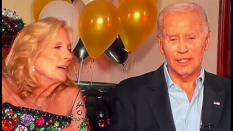 Tawdry Jill Biden Decided to Wear a Bejeweled Flower Garden for New Year's Eve This Year