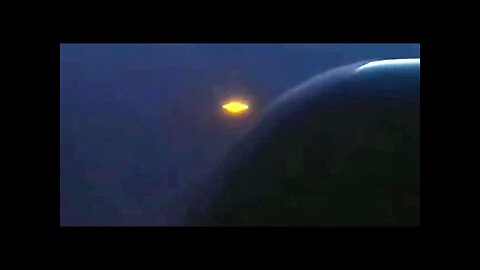 Golden UFO caught on video by plane passenger, plus other amazing sightings