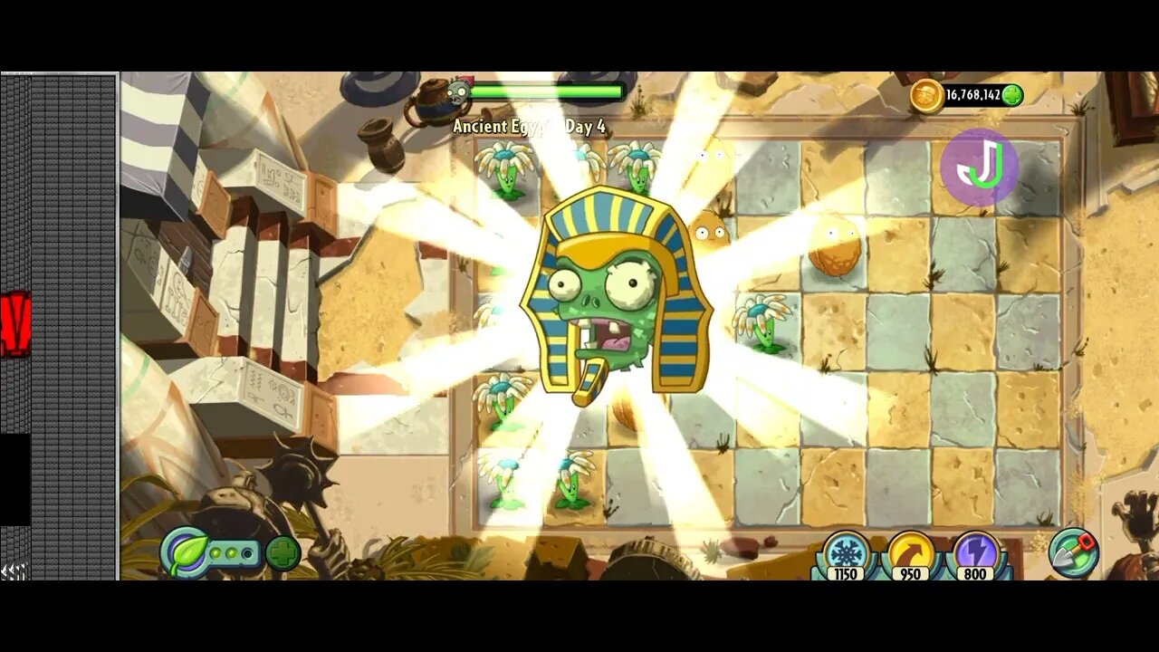 Complete Plants vs Zombies 2 - Ancient Egypt Full Stage in One Go