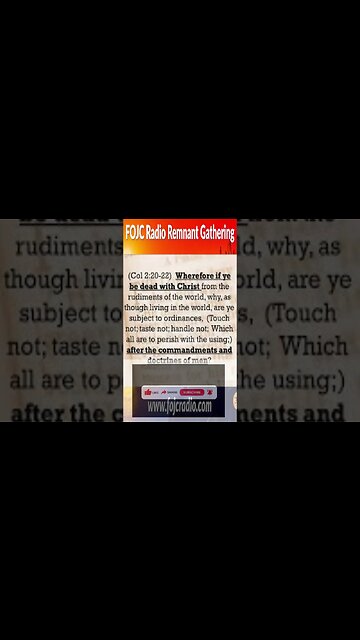 DOCTRINES and COMMANDMENTS of MEN | David Carrico | #FOJC Radio | #Shorts