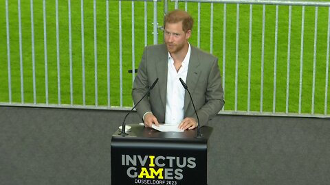 Prince Harry holds press conference on Invictus Games in Germany