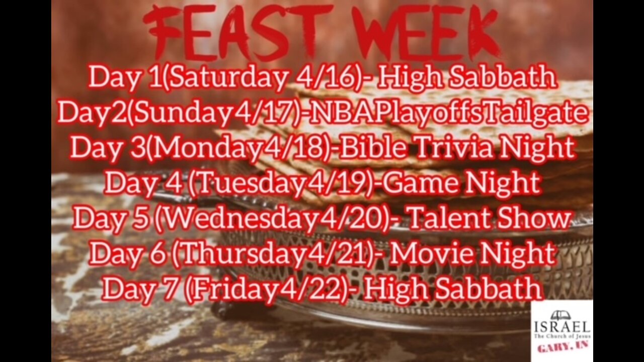 FEAST WEEK DAY 3